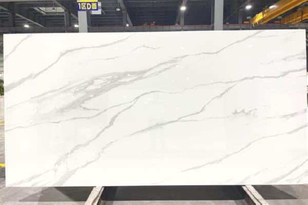 Statuario White Nano Stone Slab – Premium Marble Look