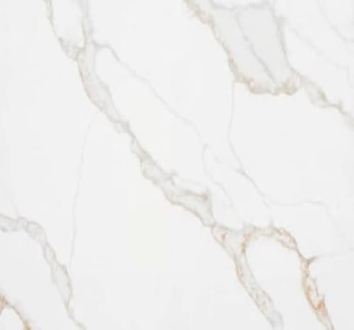 Calacatta Grey Quartz Slab KS3012S | Elegant Light Grey Veined Quartz for Countertops & Walls