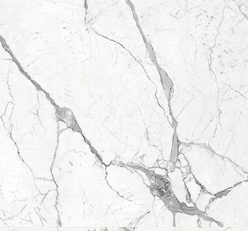 Pure White Quartz Stone Slabs - Classic Grey Veined Marble Effect