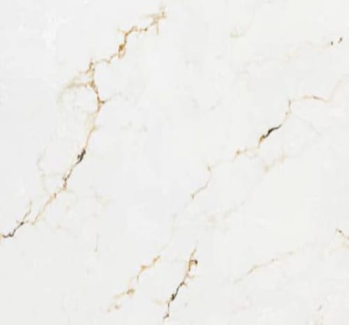 Calacatta Gold Vein Quartz Stone Slab – Luxury White Marble Look with Subtle Golden Veining