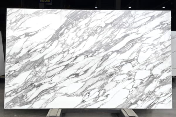 Calacatta Nano Stone Slab – Luxury White Marble-Look Surface for Countertops & Walls