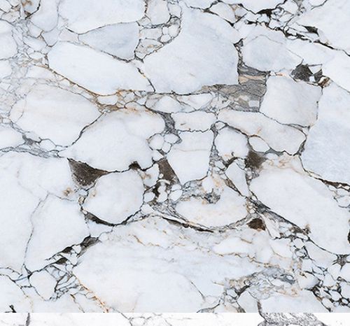 Luxury White Marble Look Quartz Stone Slab with Grey Veins for Countertops
