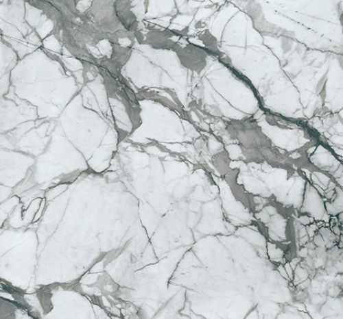 Quartz Stone Slab - White Base with Bold Grey Veins for Countertops & Interior Design