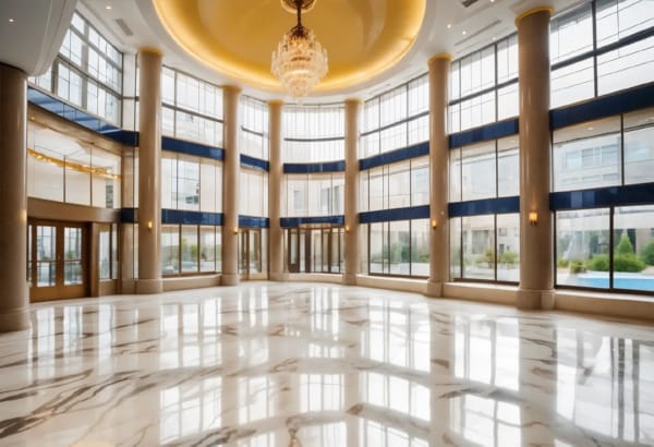 Durable Stone Flooring in Commercial Area